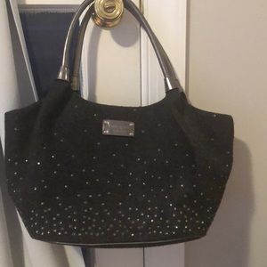 Kate Spade felt rhinestone purse with dust bag